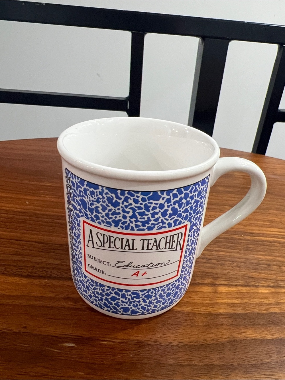 Vintage 1985 Hallmark Teacher Educator Ceramic Mug